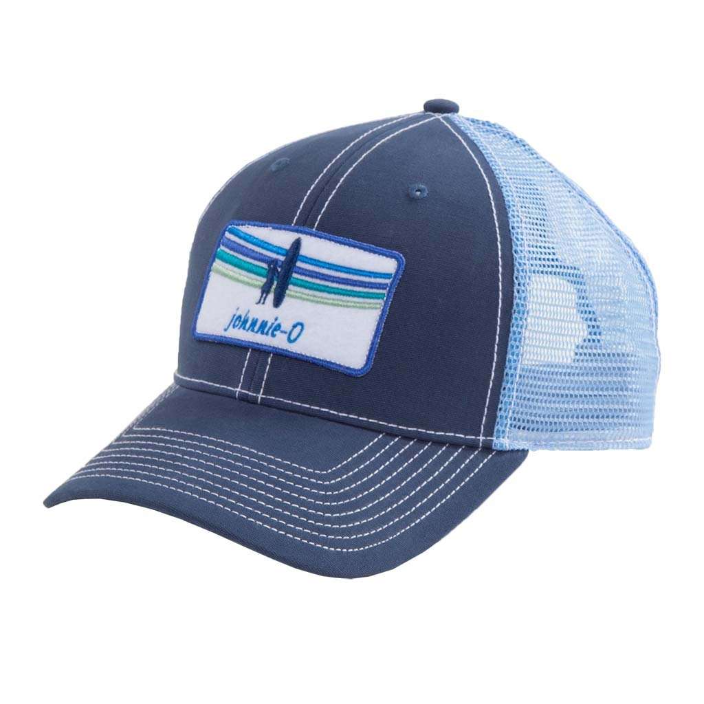 Pipeline Trucker Hat in Pacific by Johnnie-O - Country Club Prep