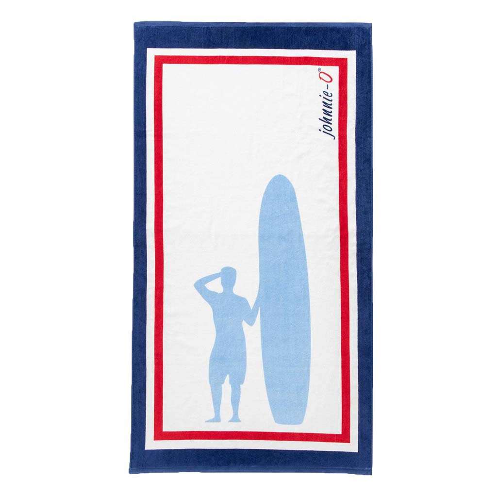 Sandpiper Towel in Gulf Blue by Johnnie-O - Country Club Prep