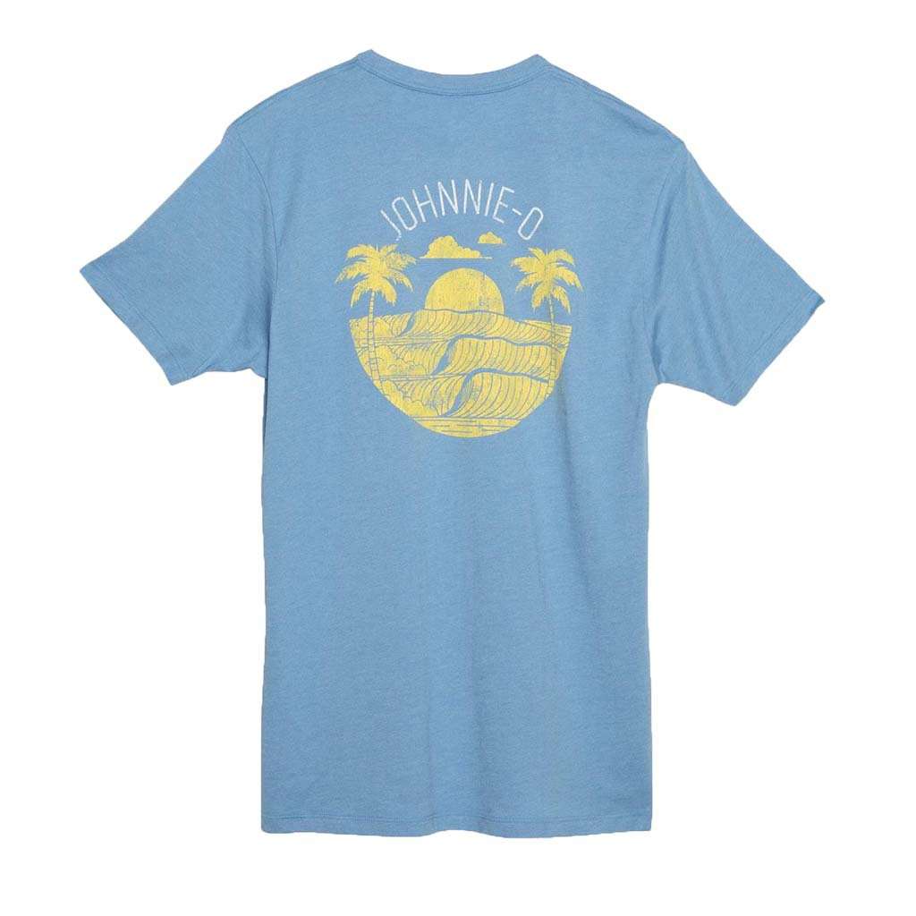 Scenic T-Shirt in Gulf Blue by Johnnie-O - Country Club Prep