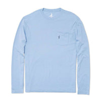 Sumatra Long Sleeve T-Shirt in Gulf Blue by Johnnie-O - Country Club Prep