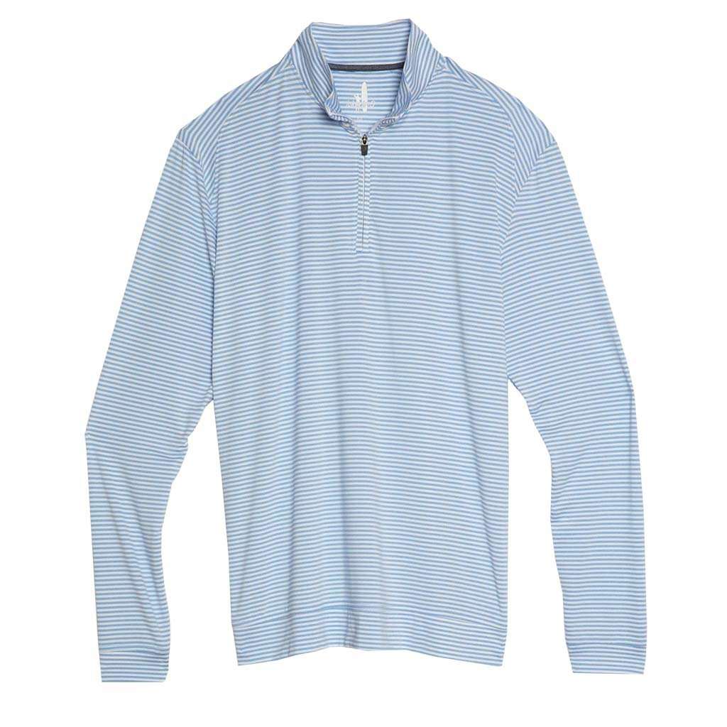 Turn Light Weight Striped Prep-Formance 1/4 Zip Pullover by Johnnie-O - Country Club Prep