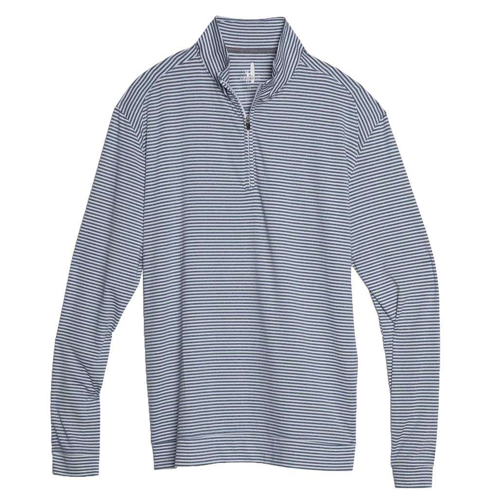 Turn Light Weight Striped Prep-Formance 1/4 Zip Pullover by Johnnie-O - Country Club Prep