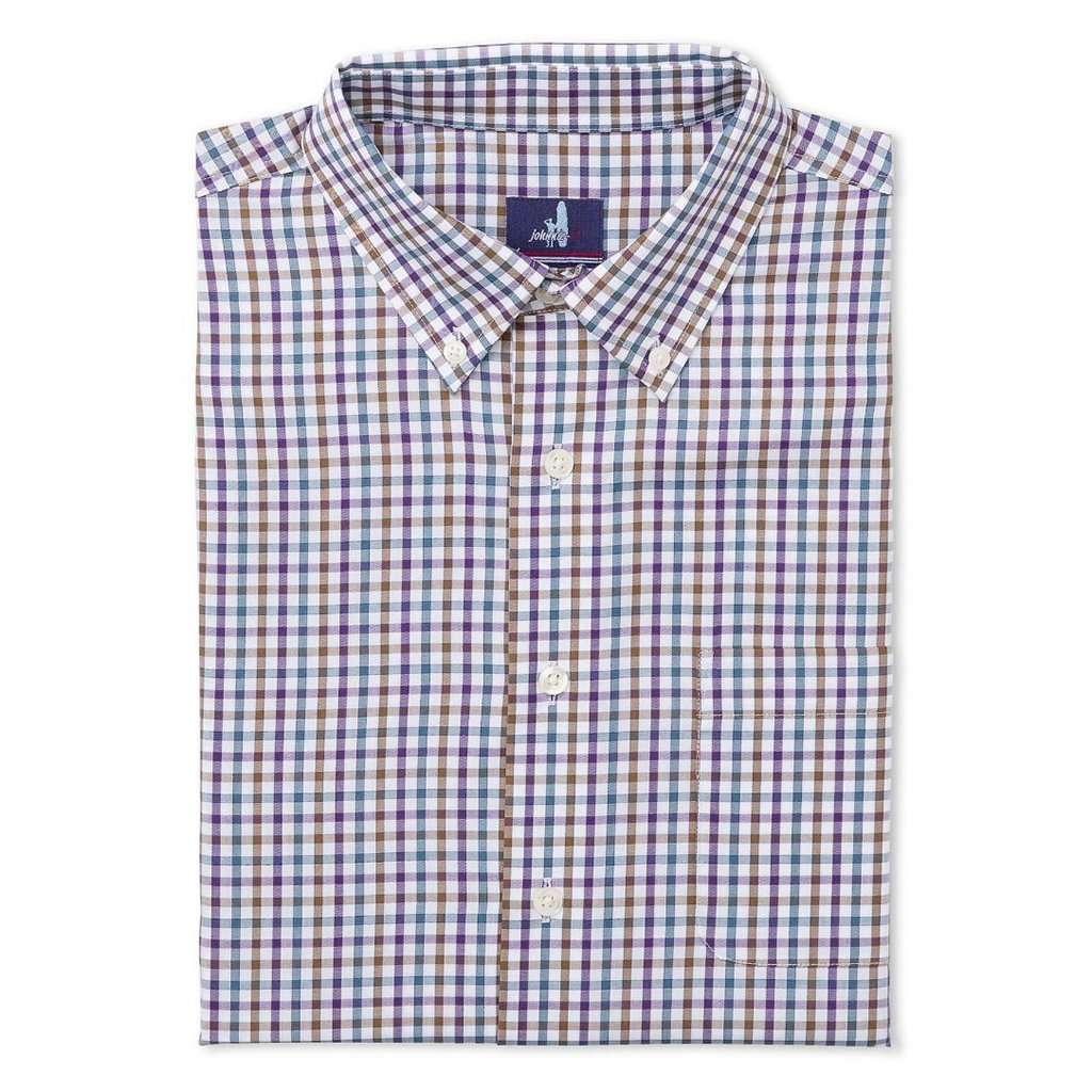 Winston Button Down Shirt in Aubergine by Johnnie-O - Country Club Prep