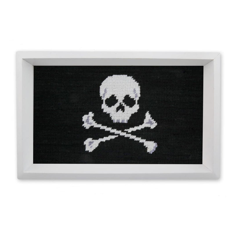 Jolly Roger Needlepoint Valet Tray by Smathers & Branson - Country Club Prep