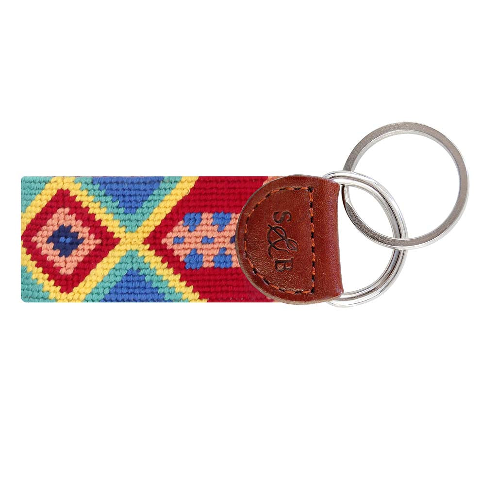 Kaleidoscope Needlepoint Key Fob by Smathers & Branson - Country Club Prep