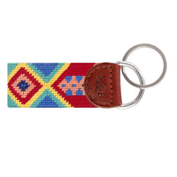 Kaleidoscope Needlepoint Key Fob by Smathers & Branson - Country Club Prep