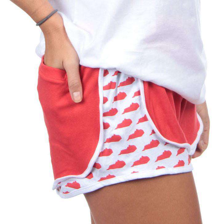 Kentucky Jersey Shorties in Red by Lauren James - Country Club Prep