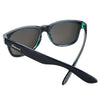 Fort Knocks Sunglasses in Glossy Black Sage with Polarized Smoke Lenses by Knockaround - Country Club Prep