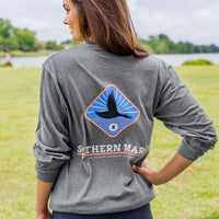 Long Sleeve Branding Flying Duck Tee by Southern Marsh - Country Club Prep