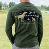 Long Sleeve Branding Hunting Dog Tee by Southern Marsh - Country Club Prep