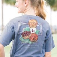Donuts and Coffee Tee by Lily Grace - Country Club Prep