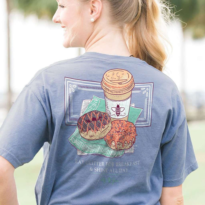 Donuts and Coffee Tee by Lily Grace - Country Club Prep