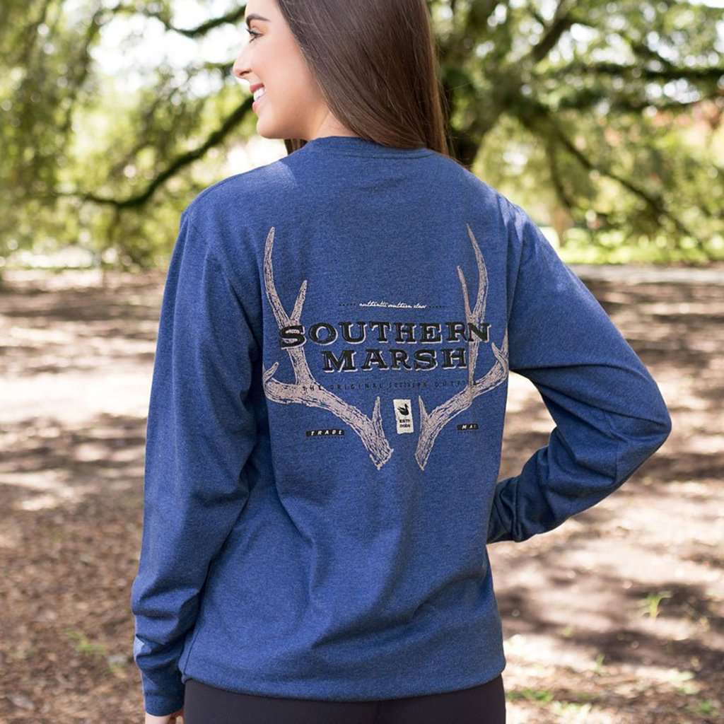 Long Sleeve Origins Rack Tee by Southern Marsh - Country Club Prep