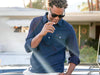 Long Sleeve Players Shirt in Peacoat Navy by Criquet - Country Club Prep