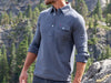 Long Sleeve Players Shirt in Blue Steel by Criquet - Country Club Prep