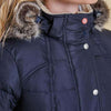 Landry Long Quilted Jacket in Navy by Barbour - Country Club Prep