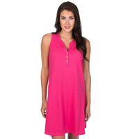 Ali Slub Dress in Raspberry by Lauren James - Country Club Prep