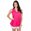 Ali Slub Top in Raspberry by Lauren James - Country Club Prep