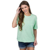 Life's A Breeze Tee in Green Ash by Lauren James - Country Club Prep