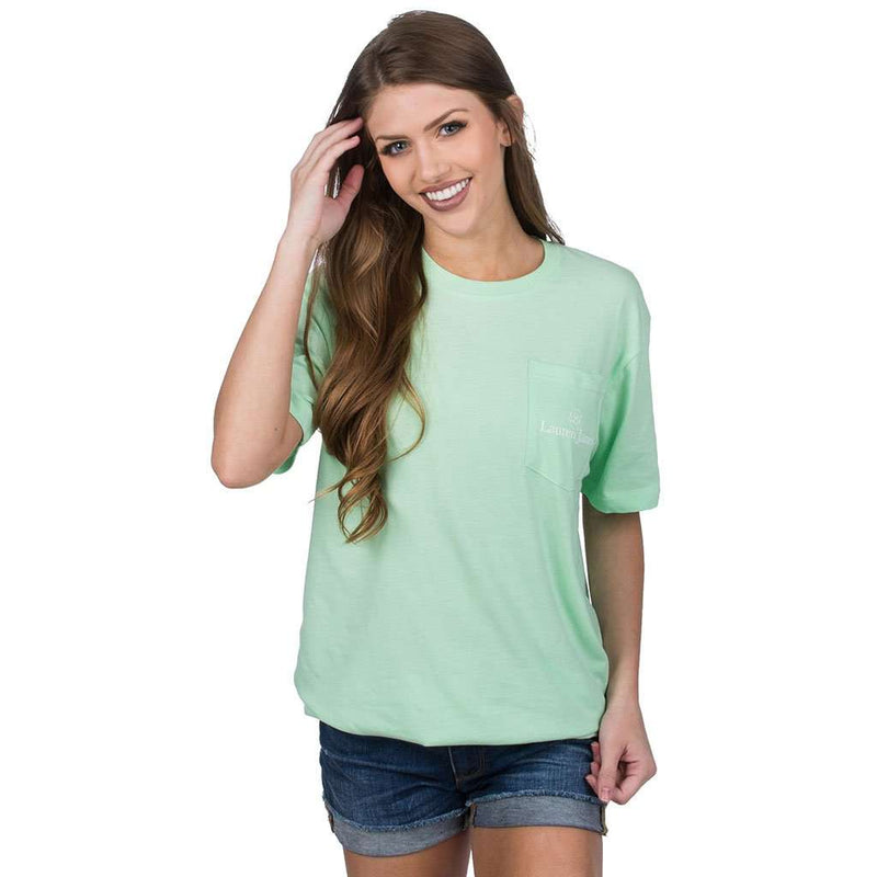 Life's A Breeze Tee in Green Ash by Lauren James - Country Club Prep
