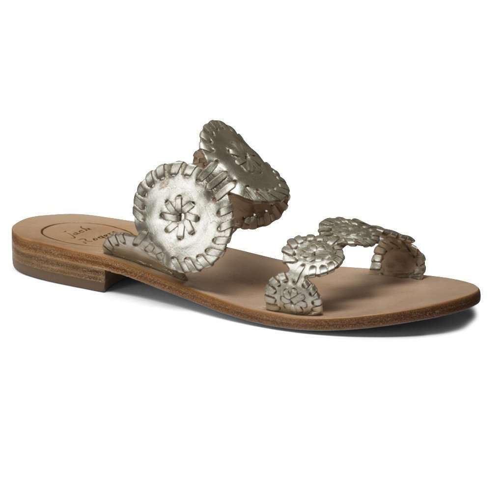 Lauren Sandal in Platinum by Jack Rogers - Country Club Prep