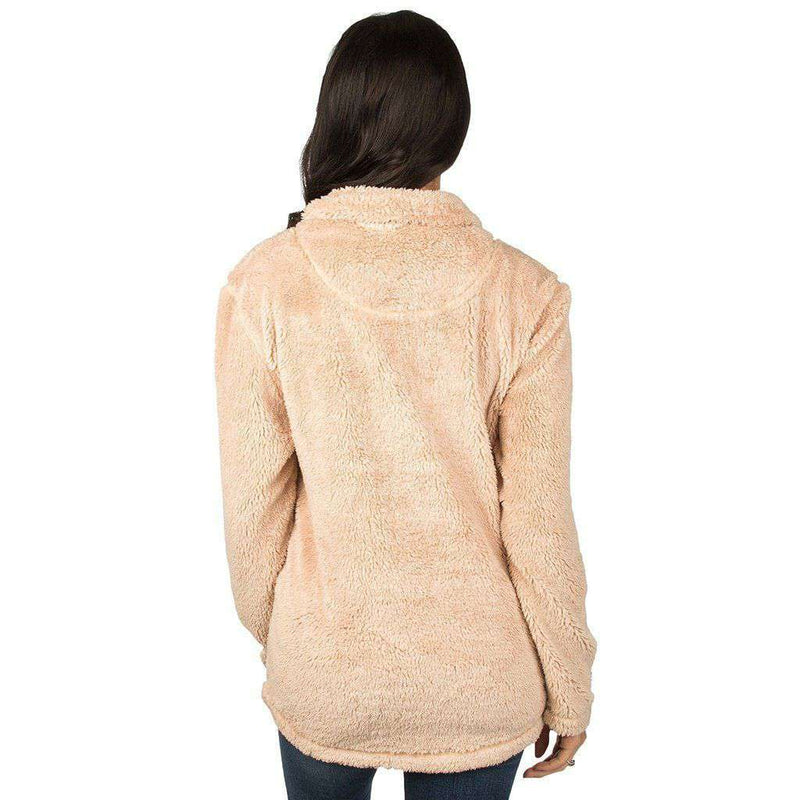 Alabama Linden Sherpa Pullover in Sand by Lauren James - Country Club Prep