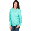 Crawfish Boil Long Sleeve Tee in Seafoam by Lauren James - Country Club Prep