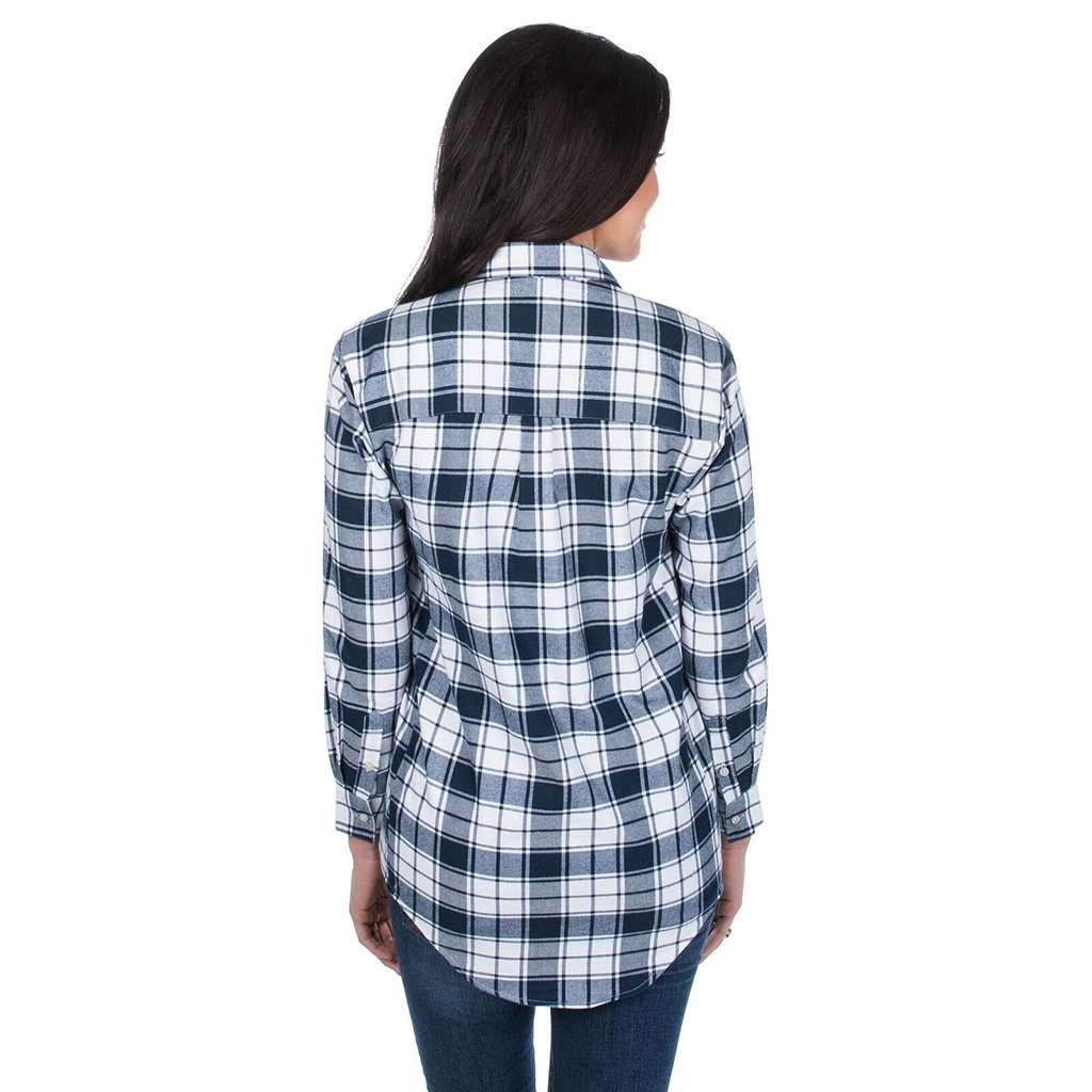 Hayden Boyfriend Flannel in Navy by Lauren James - Country Club Prep