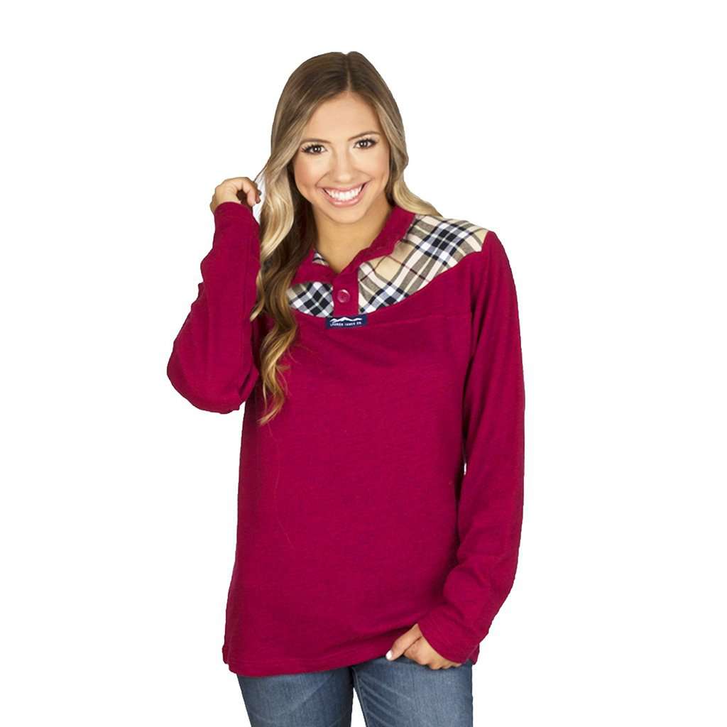 Hudson Pullover in Cranberry by Lauren James - Country Club Prep