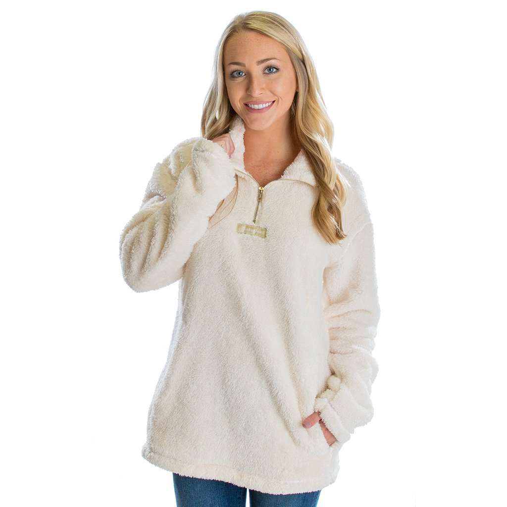 Linden Sherpa 2.0 in Ivory by Lauren James - Country Club Prep