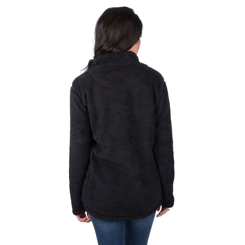 Linden Sherpa Pullover in Black by Lauren James - Country Club Prep