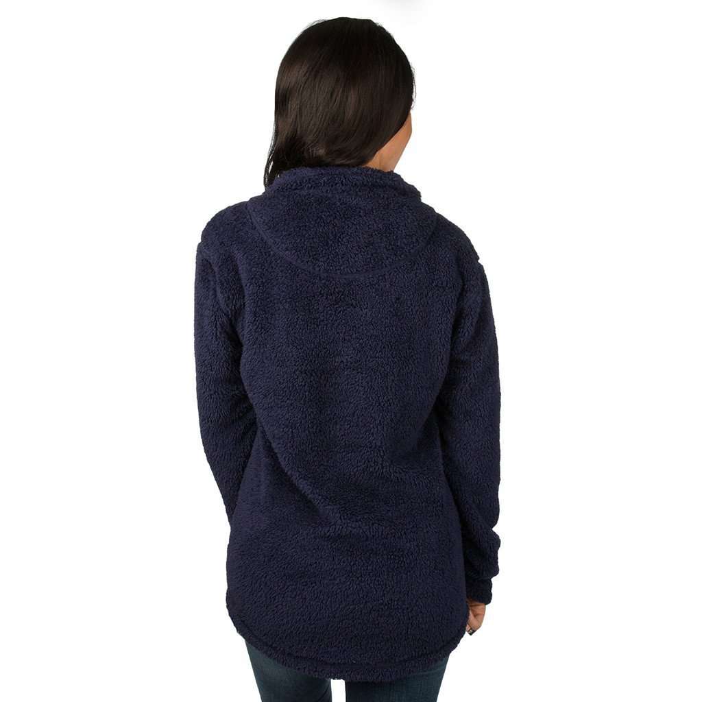 Linden Sherpa Pullover in Navy by Lauren James - Country Club Prep