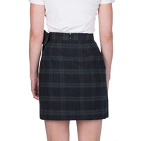Plaid Wrap Skirt in Navy by Lauren James - Country Club Prep