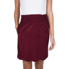 Scallop Velvet Skirt in Cranberry by Lauren James - Country Club Prep