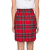 Scallop Plaid Flannel Skirt in Red by Lauren James - Country Club Prep