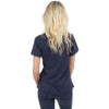 Short Sleeve Pocket V-Neck Tee in Sailor Navy by Lauren James - Country Club Prep