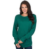 Slouchy Tee in Green by Lauren James - Country Club Prep