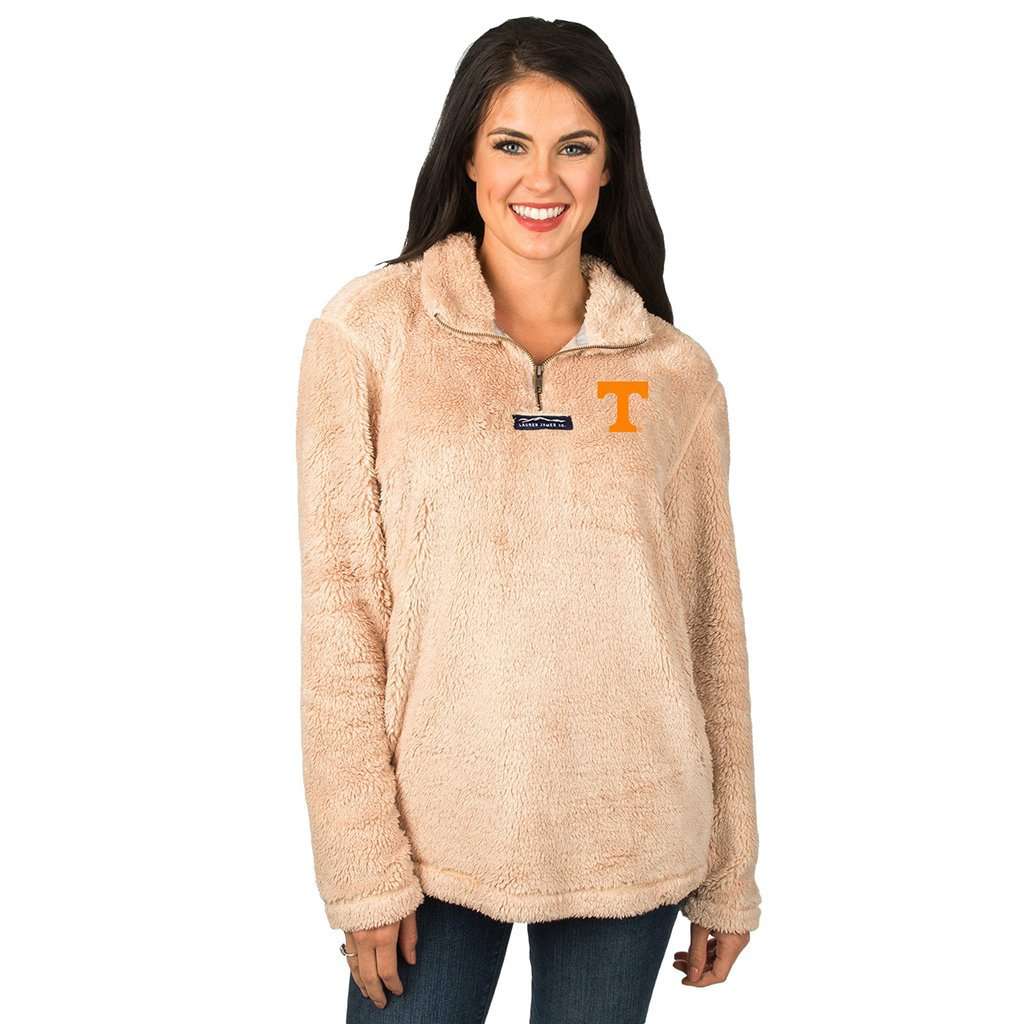 Tennessee Linden Sherpa Pullover in Sand by Lauren James - Country Club Prep