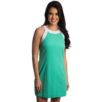 The Arden Seersucker Dress in Seafoam by Lauren James - Country Club Prep