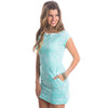 The Skyler Dress in Ocean Palm by Lauren James - Country Club Prep