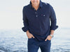 Long Sleeve Players Shirt in Peacoat Navy by Criquet - Country Club Prep