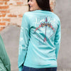 Aim High Long Sleeve Tee in Chalky Mint by Lily Grace - Country Club Prep