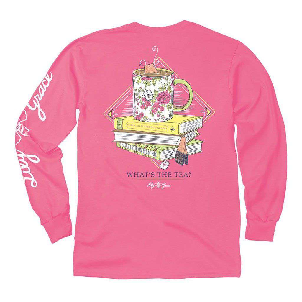 Drop It Like It's Hot Long Sleeve Tee in Crunchberry by Lily Grace - Country Club Prep