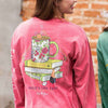Drop It Like It's Hot Long Sleeve Tee in Crunchberry by Lily Grace - Country Club Prep