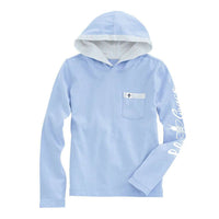 Junior Hoodie Tee in Chambray by Lily Grace - Country Club Prep