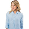 Women's Linen Hadley Popover in Ocean Channel by Southern Tide - Country Club Prep