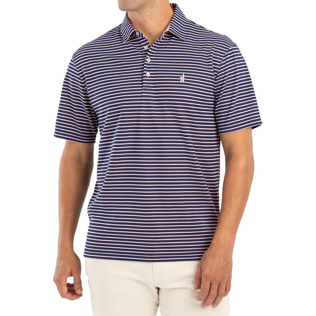 Linus Dual Striped Prep-Formance Pique Polo by Johnnie-O - Country Club Prep