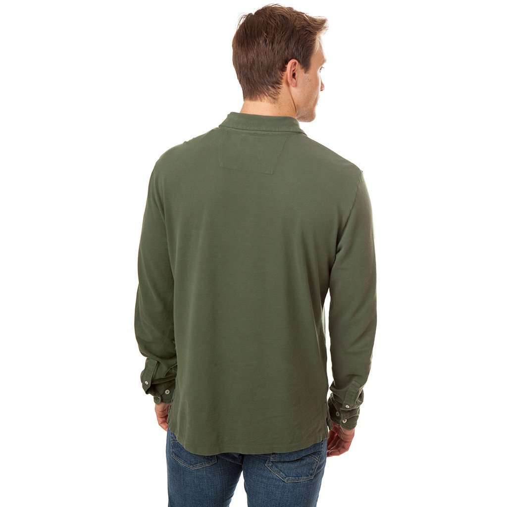 Southern Tide Long Sleeve Beachside Polo in Dark Sage – Country Club Prep