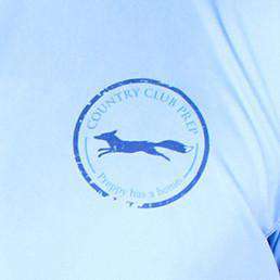 Longshanks Long Sleeve Performance Tee in Sky Blue by Country Club Prep - Country Club Prep