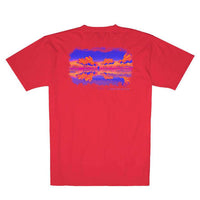 Luke Skysurfer Simple Pocket Tee in Bright Red by Waters Bluff - Country Club Prep